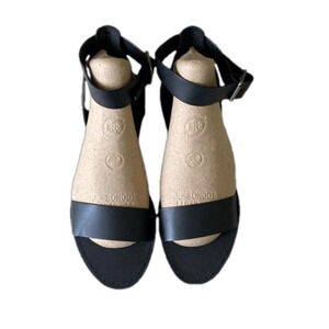 Madewell The Boardwalk Ankle Strap Leather Sandals, Size 10